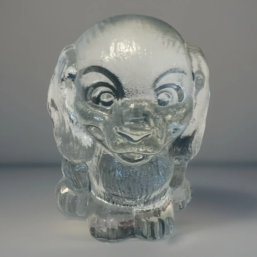 Vintage Goebel‎ W. Germany Lead Crystal Puppy Figurine/Paperweight